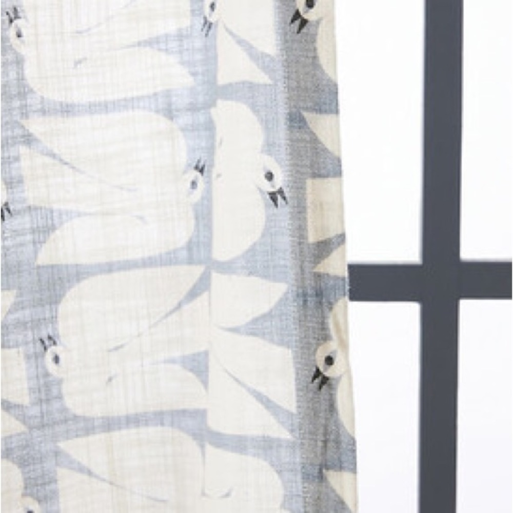 Marcello Velho for Anthropologie Flock Curtains (2 panels)